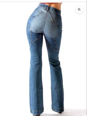 High-Rise Sculpting Blue Women's Jeans
